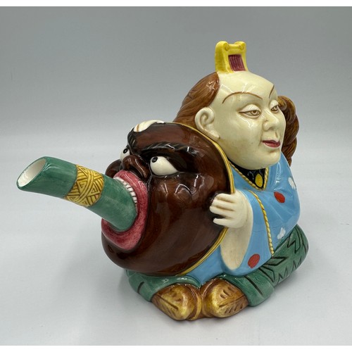 143 - Minton Archive Collection Chinaman Teapot Limited Edition 167/2500 and Monkey & Cockerel Teapot Limi... 