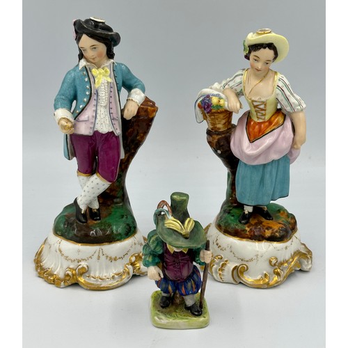 154 - Two Worcester Albany china and bronze figurines, 'Chelsea' and 'Charleston' from the Twenty's series... 