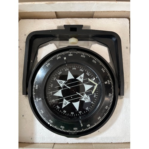 1312 - A boxed vintage Heath Marine Bosun compass complete with instructions. Together with a Seafix radio ... 