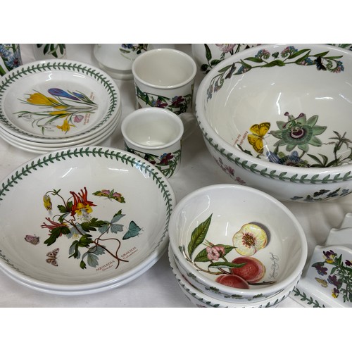 247 - A quantity of Portmeirion tableware in the 'Botanic Garden' pattern including large bowl 26cm d, 2 x... 