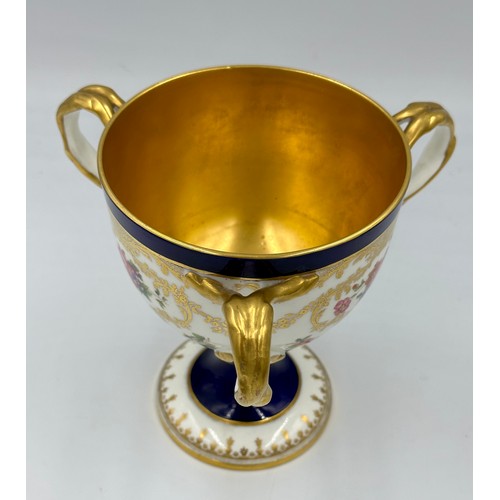 258 - Mixed ceramics to include a 19thC Cauldon loving cup 17.5cm, a Copeland porcelain figural dish for T... 