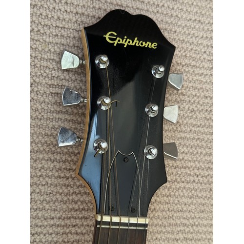 1219 - A 1970's Epiphone Model Pr-545MPL acoustic guitar produced by Norlin with rosewood fingerboard and m... 