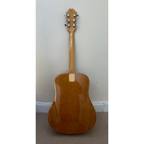 1219 - A 1970's Epiphone Model Pr-545MPL acoustic guitar produced by Norlin with rosewood fingerboard and m... 