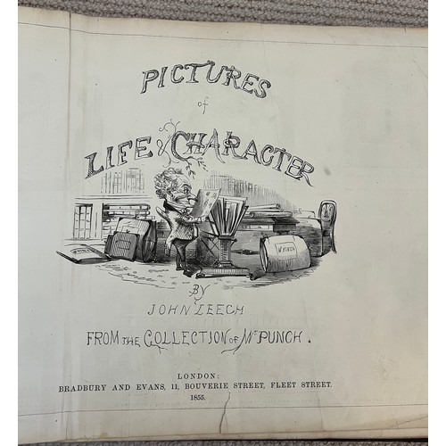 1056 - Pictures from Punch 1855, Leech cartoons ‘Picures of Life and Character’ and second series 1857.