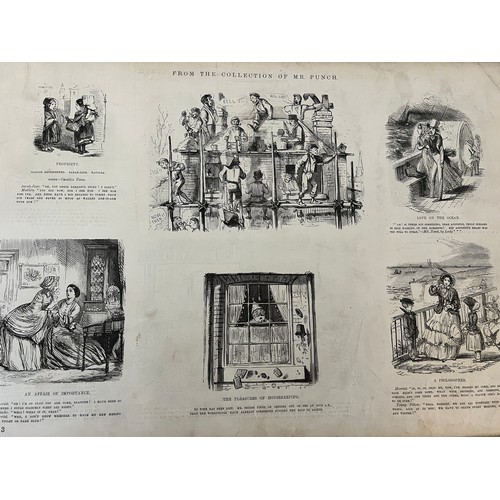 1056 - Pictures from Punch 1855, Leech cartoons ‘Picures of Life and Character’ and second series 1857.