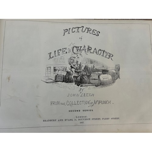 1056 - Pictures from Punch 1855, Leech cartoons ‘Picures of Life and Character’ and second series 1857.