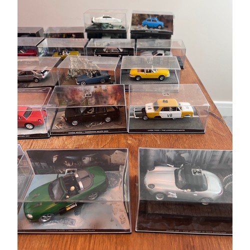 1078 - Collection of 38 James Bond toy cars by 'GE Fabbri'. All in original packaging with magazines and 2 ... 