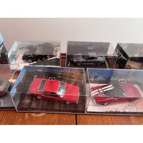 1078 - Collection of 38 James Bond toy cars by 'GE Fabbri'. All in original packaging with magazines and 2 ... 