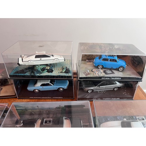 1078 - Collection of 38 James Bond toy cars by 'GE Fabbri'. All in original packaging with magazines and 2 ... 