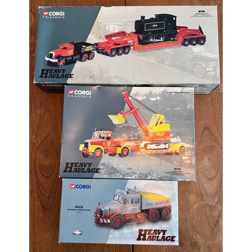 1079 - Corgi Heavy Haulage to include CC12302 Scammell Contractor Sunters, 31010 Short Bros Scammell Highwa... 