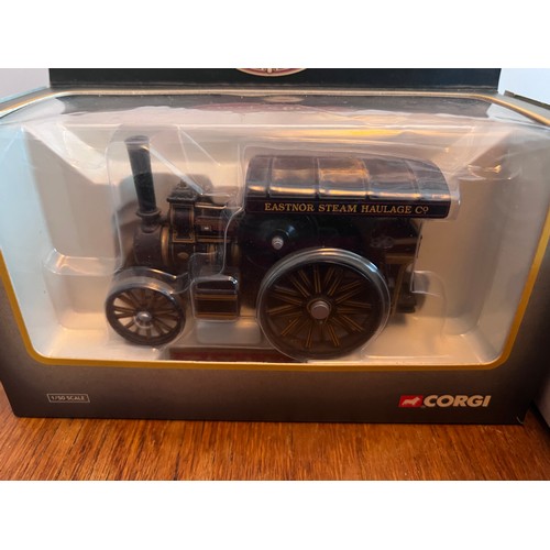 1080 - Corgi Vintage Glory of Steam diecast models to include 80307 Garrett Road Tractor & Flatbed Trailer ... 