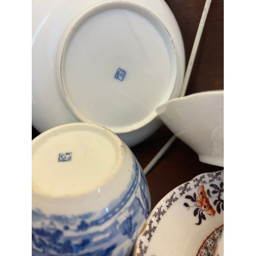 215 - Nineteenth century ceramics to include Miles Mason cups and saucers.