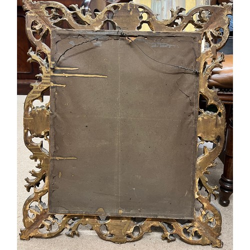 1226 - A 19thC gilt wood framed bevel edged wall mirror 70cm x 59cm.