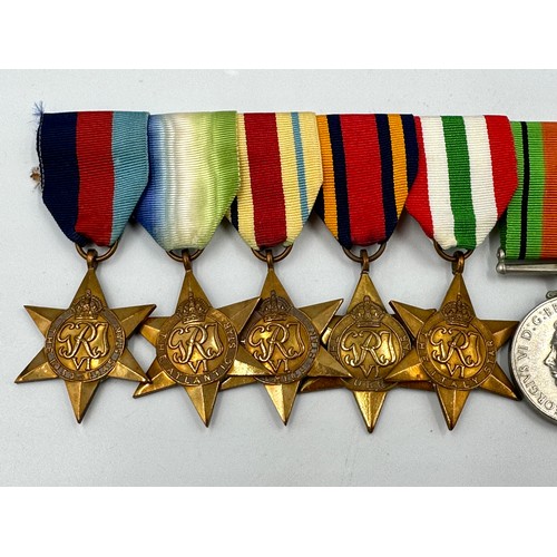 1200 - A Multi-Campaign medal group to include The 1939-1945 Star, The Atlantic Star, The Africa Star, The ... 