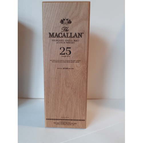 1122 - MACALLAN 25 Year old - 2018 Release.