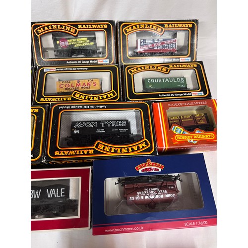 1090 - Palitoy Mainline - 6 x boxed 00 gauge wagons x 15, three other boxed wagons including Lima Wagons an... 