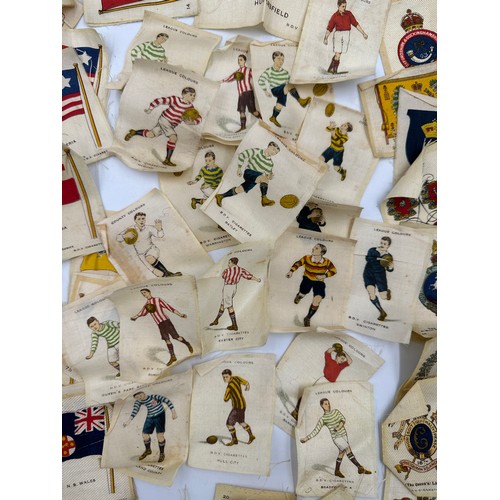 bdv cigarettes silk cigarette cards A collection of B.D.V. cigarette silk cards to include flags of the world  (42), footballers (20), He