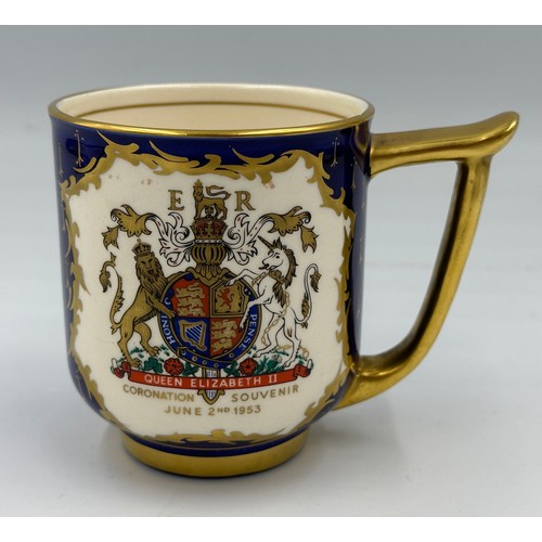 237 - Various ceramics to include a  Royal Staffordshire by Clarice Cliff souvenir mug, a Davenport Sevres... 