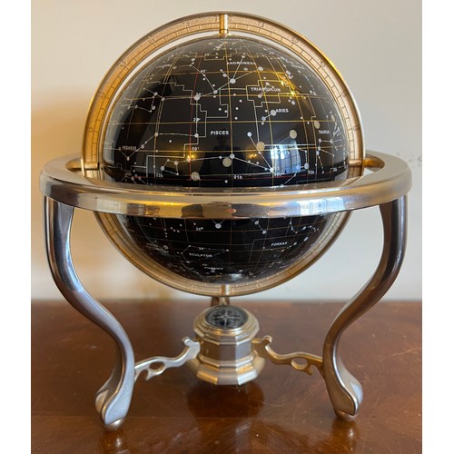 1293 - Celestial gemstone globe approximately 36cm h.