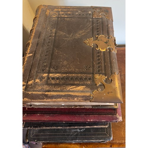 1052 - Six 19thC bibles and common prayer books from South Cave church, to include 2 Holy Bibles, 3 Common ... 