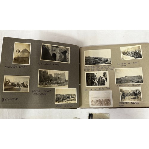 1208 - A 1914-1918 photograph album containing approx. 132, the vast majority related to Palestine together... 