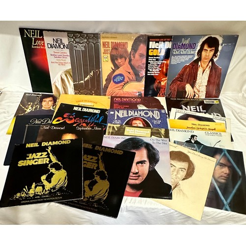 1217 - A collection of 23 Neil Diamond LP's to include Beautiful Noise, Just For You, The Jazz Singer x 2, ... 