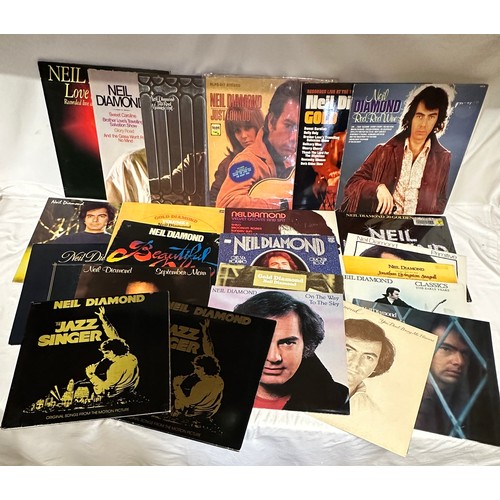 1217 - A collection of 23 Neil Diamond LP's to include Beautiful Noise, Just For You, The Jazz Singer x 2, ... 