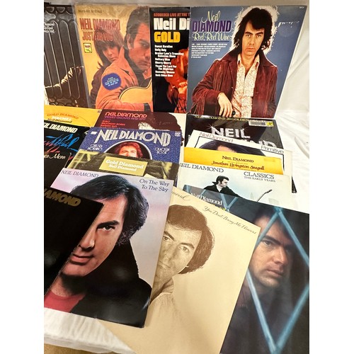 1217 - A collection of 23 Neil Diamond LP's to include Beautiful Noise, Just For You, The Jazz Singer x 2, ... 