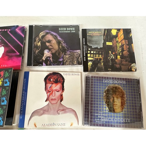 1218 - David Bowie CD's and and Bowie Style book, 1st Edition, Live CD's to include Glastonbury 2000, Kit K... 