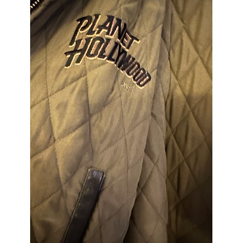 943 - A Gents leather blouson style jacket bought at the opening night of Planet Hollywood ,17th May 1993 ... 