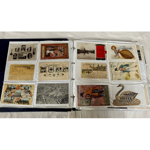 656 - Kingston upon Hull interest. A large album, approx. 375, postcards of Hull street scenes, earliest a... 