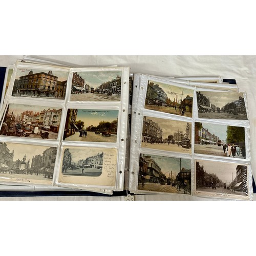 656 - Kingston upon Hull interest. A large album, approx. 375, postcards of Hull street scenes, earliest a... 