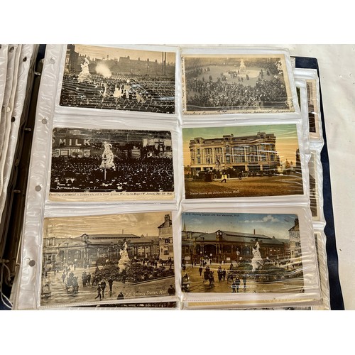 656 - Kingston upon Hull interest. A large album, approx. 375, postcards of Hull street scenes, earliest a... 