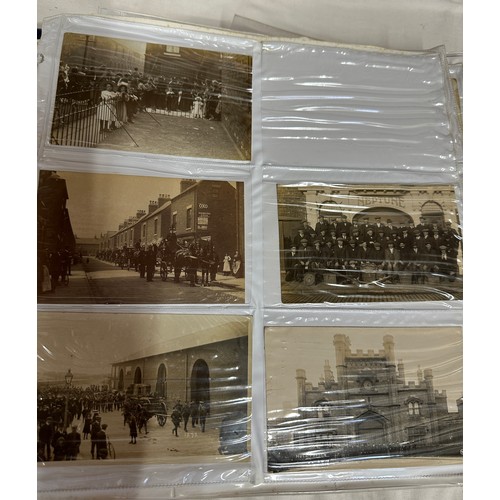 657 - Kingston upon Hull interest. Early 20thC post cards/photographs, some depicting transport trams etc,... 