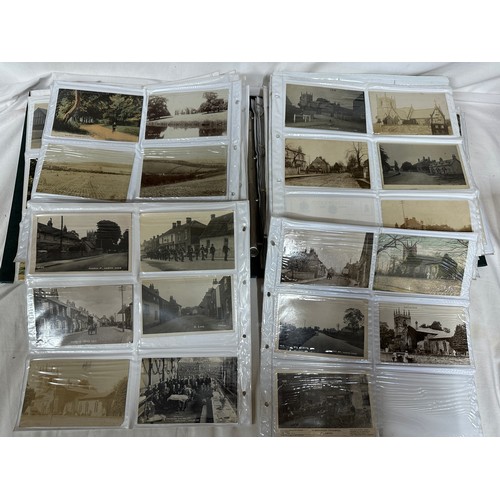 658 - East Riding of Yorkshire interest. A large album, approx. 378, postcards of East Yorkshire Regiment,... 