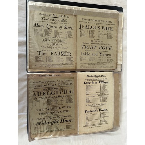 662 - Hull ephemera to include mainly Theatre Bills from 1781 onwards, Theatre Royal, Hull Summer Theatre,... 