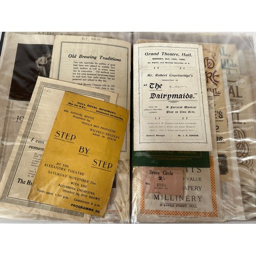 662 - Hull ephemera to include mainly Theatre Bills from 1781 onwards, Theatre Royal, Hull Summer Theatre,... 