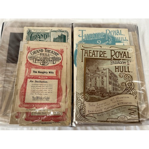 662 - Hull ephemera to include mainly Theatre Bills from 1781 onwards, Theatre Royal, Hull Summer Theatre,... 