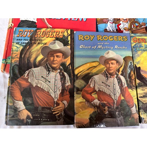 1058 - Various children's annuals to include Roy Rogers, Chatterbox, Robin Hood, William Tell, Rawhide, The... 