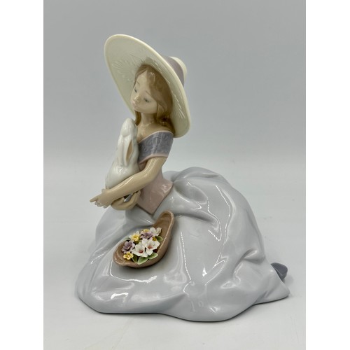 230 - Lladro 6741 Bunny Kisses in original box