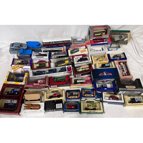 1115 - A large quantity of diecast models to include: NZG - Conrad Mercedes Benz models, Matchbox Models of... 