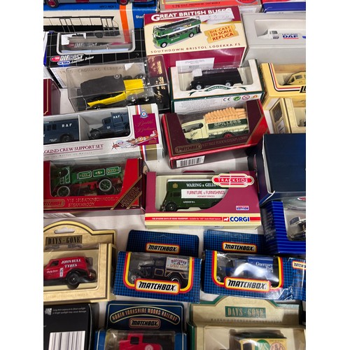 1115 - A large quantity of diecast models to include: NZG - Conrad Mercedes Benz models, Matchbox Models of... 