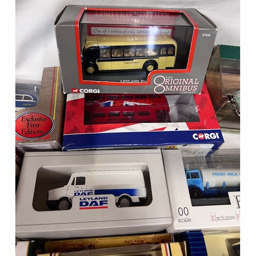 1115 - A large quantity of diecast models to include: NZG - Conrad Mercedes Benz models, Matchbox Models of... 