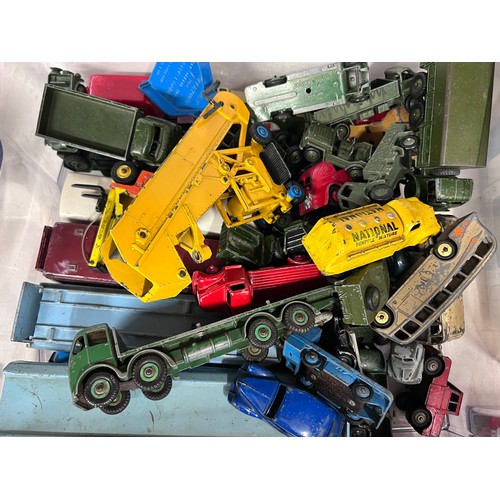 1119 - A large collection of mostly unboxed diecast vehicles to include a box of Corgi (majority buses), a ... 