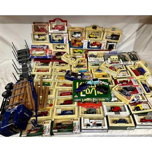 1106 - A large collection of diecast models to include Lledo, Days Gone, Corgi Limited Edition and an EMEK ... 