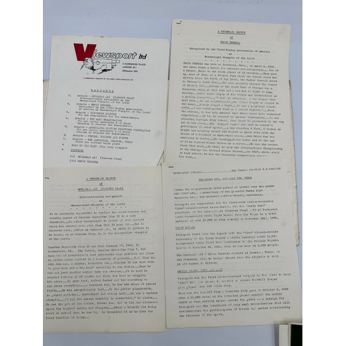 666 - A Muhammad Ali v Ernie Terrell original press pack from 1967 containing details on the boxers and th... 