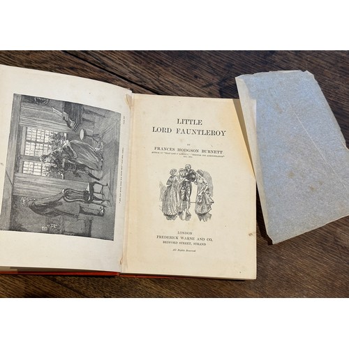 1058A - Little Lord Fauntleroy London : F. Warne and Co 1st edition with a list of 26 illustrations from dra... 