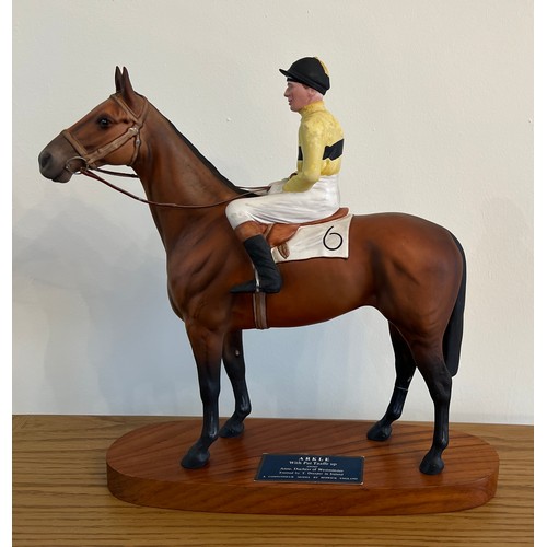 201 - Beswick Connoisseur model Horse and Jockey, Arkle, model No. 2084.