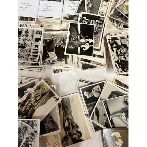 753 - A large quantity of cigarette cards to include: SENIOR SERVICE black and white photo card sets: 2 x ... 