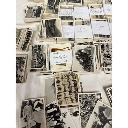 753 - A large quantity of cigarette cards to include: SENIOR SERVICE black and white photo card sets: 2 x ... 